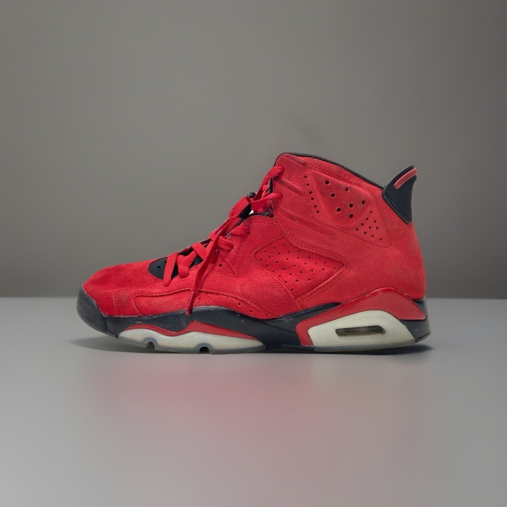 Jordan Men's Red Air Jordan‎ 6 Retro Toro Bravo Trainers Sneakers Sz 10.5 Sporty - Picture 2 of 7
